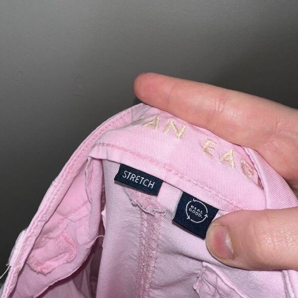 American Eagle Super High Rise Baggy Wide Leg Cargo Pants Baby Pink XXS Short - Picture 5 of 9
